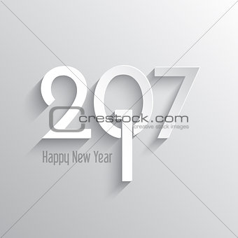 Minimilist Happy New Year background 