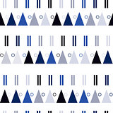 vector seamless pattern in modern Scandinavian style. geometry background
