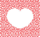 heart shaped maze