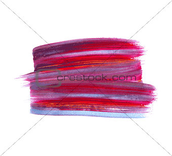 Colorful vector watercolor paint stain isolated