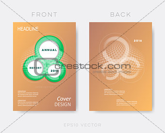 Creative modern annual report design template