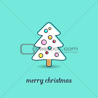 Simple vector christmas greeting card