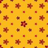 Vintage flower seamless pattern background.