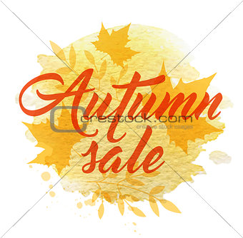 Abstract background for autumn sale