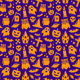 Halloween seamless pattern. Vector background