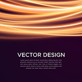 Abstract vector background with glowing curves