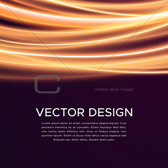 Abstract vector background with glowing curves
