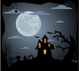 Halloween background vector illustration