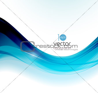 Abstract colorful transparent wave background