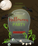 Halloween party. Vector illustration