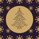 Christmas snowflakes seamless background.