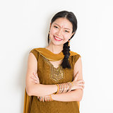 Indian Chinese girl in sari