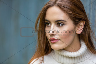 Beautiful Young Woman With Red Hair