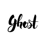Ghost Handwritten Lettering