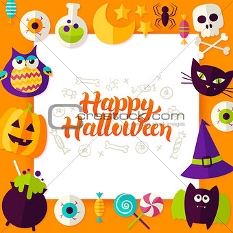 Happy Halloween Paper Concept