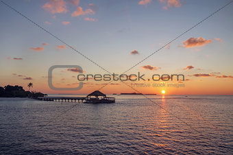 sunset, Maldives