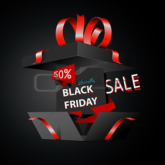 Black friday sale advertising, special offer