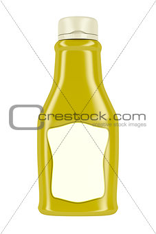Bottle for mustard or mayonnaise