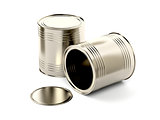 Two tin cans