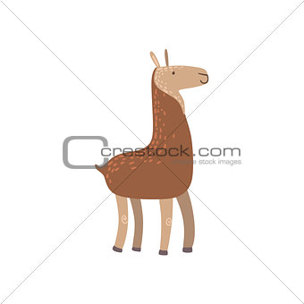 Brown Llama Standing