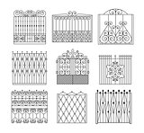 Metal Grid Fencing Set Of Different Designs