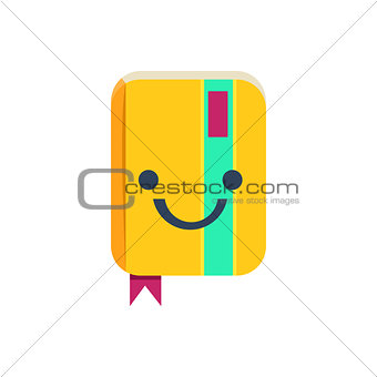 Closed Organizer Primitive Icon With Smiley Face