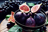 Figs and grapes