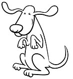 dog character coloring page