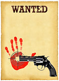 Old sheet of wanted posters