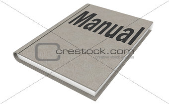 Manual Isolated on the white background