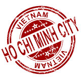 Red Ho Chi Minh City stamp 