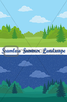 Summer Forest, Seamless Landscapes