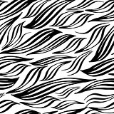 Sketched abstract lines seamless pattern. Hand-drawn doodle maked by calligraphy pen. Vector illustration.
