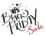 Black Friday Sale. Lettering text