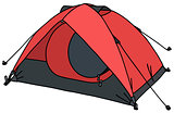 Red small tent