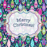 Christmas colorful greeting card