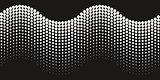 Abstract background halftone wave
