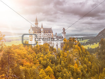 castle Neuschwanstein in Bavaria Germany