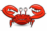 Funny Cartoon Crab