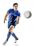 rugby player man isolated