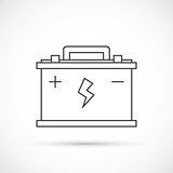 Car battery outline icon