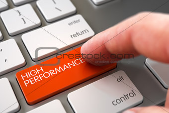 High Performance - Modern Keyboard Concept. 3D.