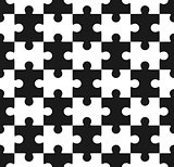 Jigsaw puzzle seamless