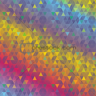 Colorful Abstract Triangles Background Illustration
