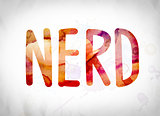 Nerd Concept Watercolor Word Art