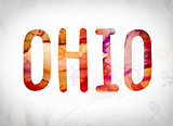 Ohio Concept Watercolor Word Art