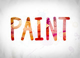 Paint Concept Watercolor Word Art