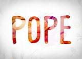 Pope Concept Watercolor Word Art