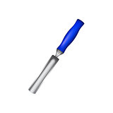 Gouge with blue handle