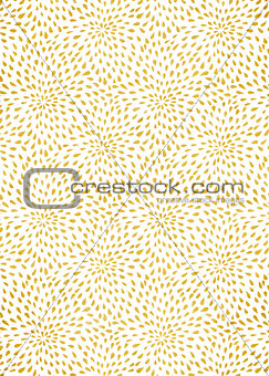 Gold foil decorative background with pattern.